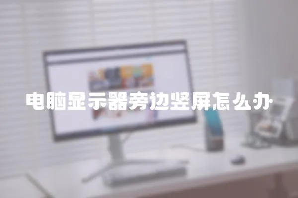 電腦顯示器旁邊豎屏怎么辦