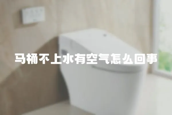 馬桶不上水有空氣怎么回事