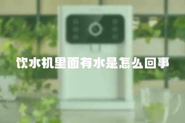 飲水機里面有水是怎么回事
