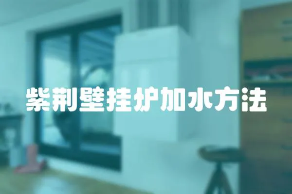 紫荊壁掛爐加水方法