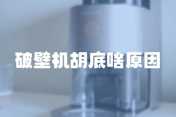 破壁機胡底啥原因