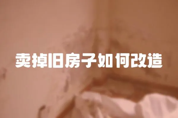 賣掉舊房子如何改造