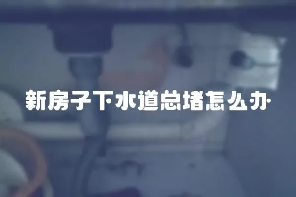 新房子下水道總堵怎么辦