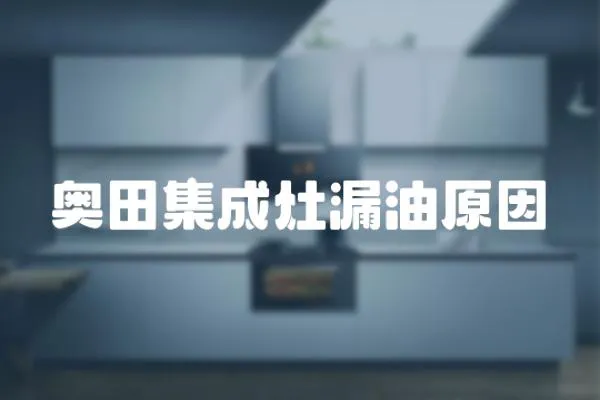 奧田集成灶漏油原因