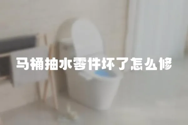 馬桶抽水零件壞了怎么修