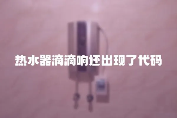 熱水器滴滴響還出現(xiàn)了代碼
