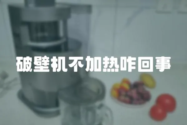 破壁機不加熱咋回事