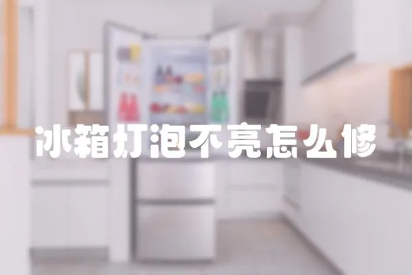 冰箱燈泡不亮怎么修