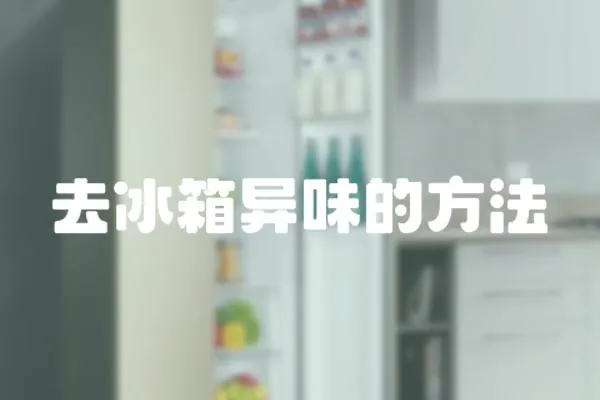 去冰箱異味的方法