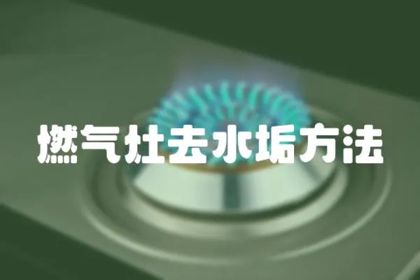 燃氣灶去水垢方法