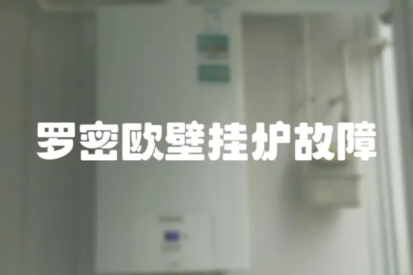 羅密歐壁掛爐故障