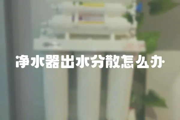 凈水器出水分散怎么辦