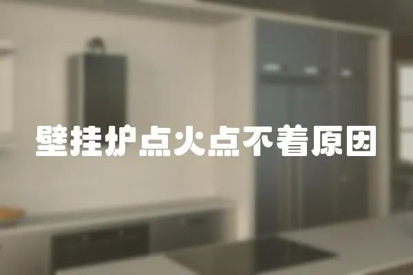 壁掛爐點火點不著原因