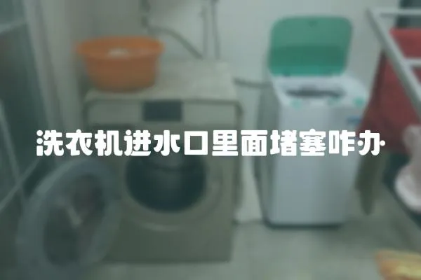 洗衣機進水口里面堵塞咋辦