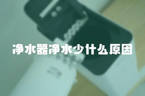 凈水器凈水少什么原因