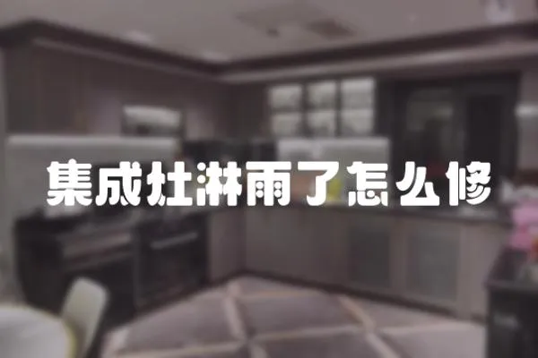 集成灶淋雨了怎么修