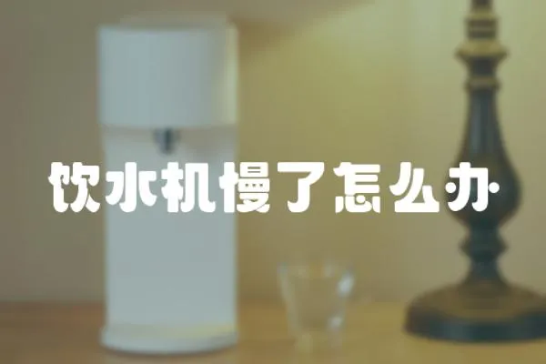 飲水機(jī)慢了怎么辦