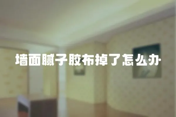 墻面膩?zhàn)幽z布掉了怎么辦