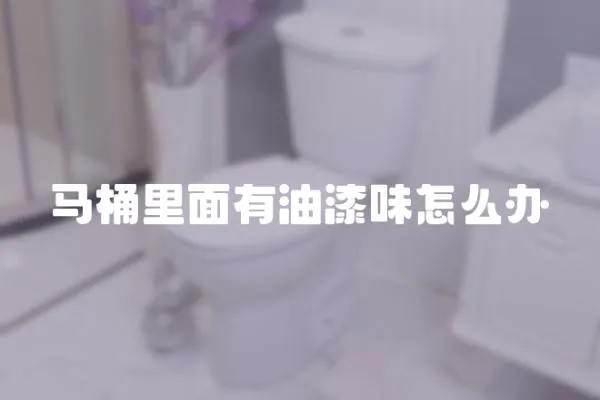 馬桶里面有油漆味怎么辦