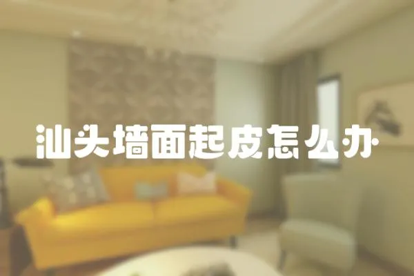 汕頭墻面起皮怎么辦