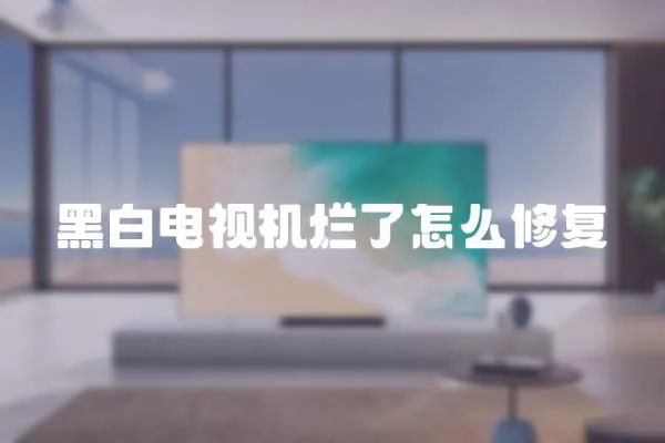 黑白電視機爛了怎么修復