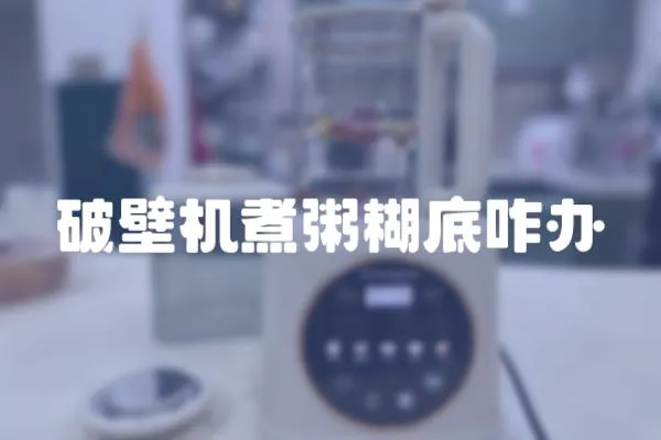 破壁機煮粥糊底咋辦