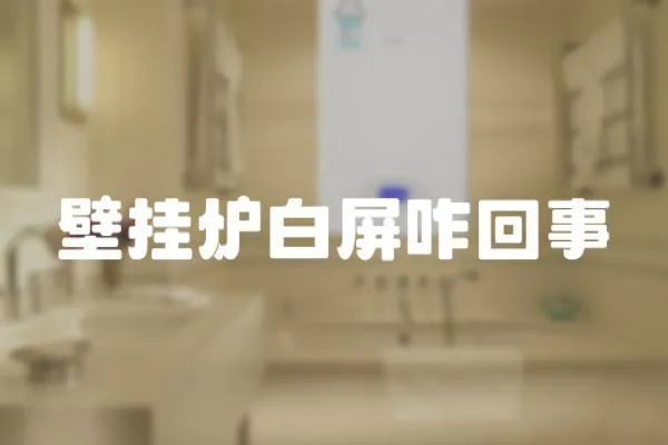 壁掛爐白屏咋回事