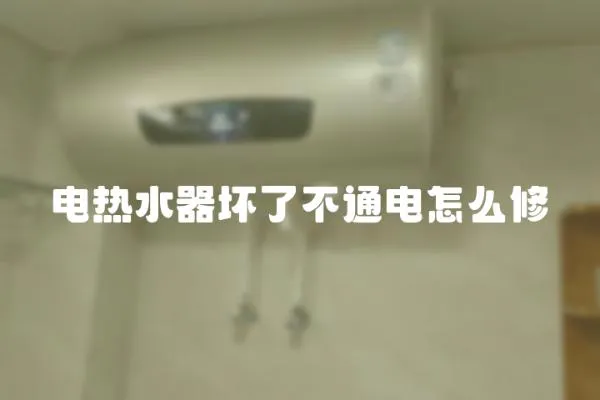 電熱水器壞了不通電怎么修