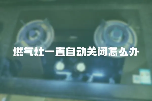 燃?xì)庠钜恢弊詣?dòng)關(guān)閉怎么辦