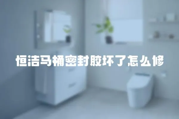 恒潔馬桶密封膠壞了怎么修
