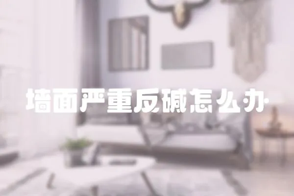 墻面嚴重反堿怎么辦