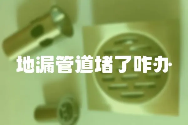地漏管道堵了咋辦