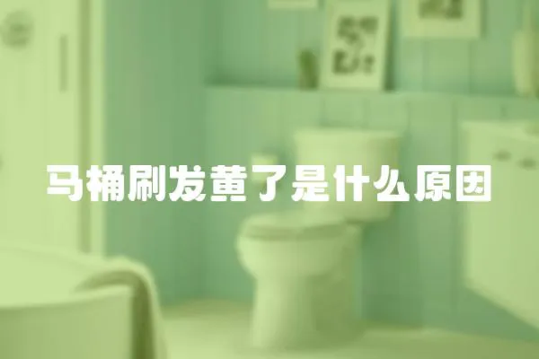 馬桶刷發黃了是什么原因