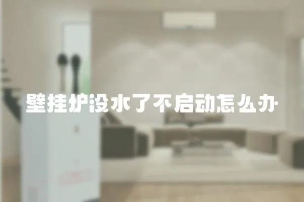 壁掛爐沒水了不啟動(dòng)怎么辦