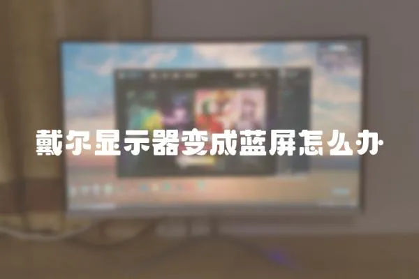 戴爾顯示器變成藍屏怎么辦