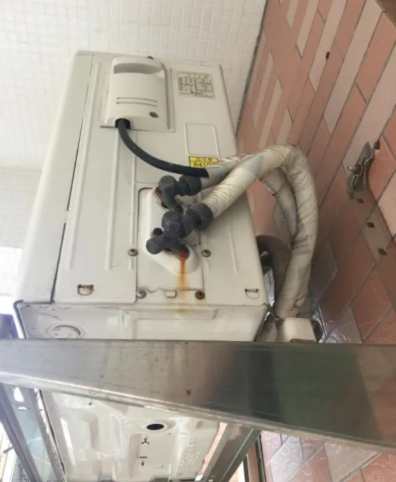 空調外機銅管滴水嚴重