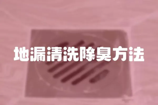 地漏清洗除臭方法