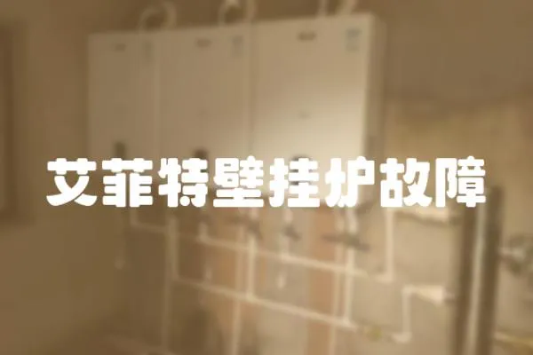艾菲特壁掛爐故障