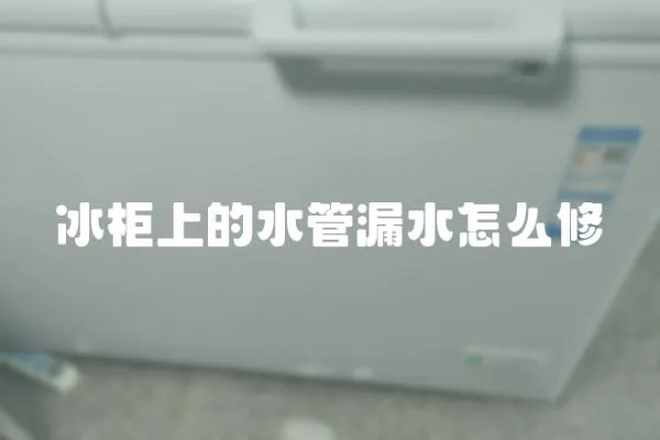 冰柜上的水管漏水怎么修