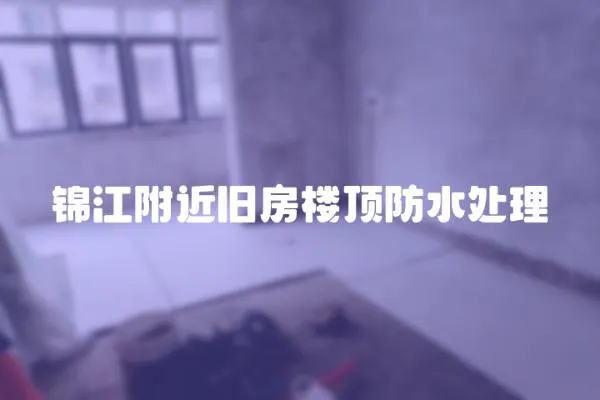 錦江附近舊房樓頂防水處理