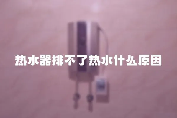 熱水器排不了熱水什么原因