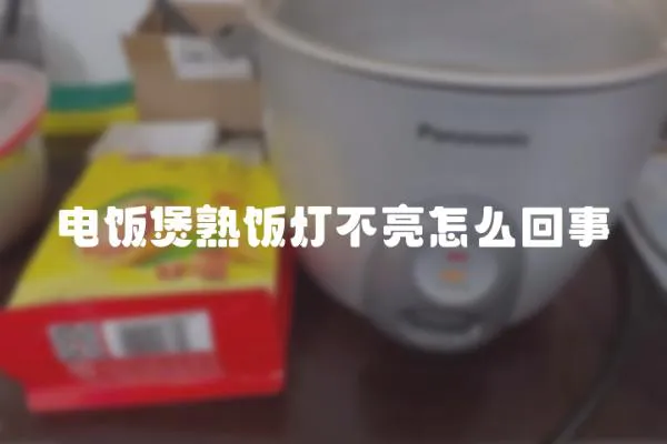 電飯煲熟飯燈不亮怎么回事