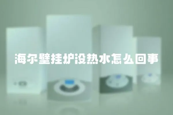 海爾壁掛爐沒熱水怎么回事