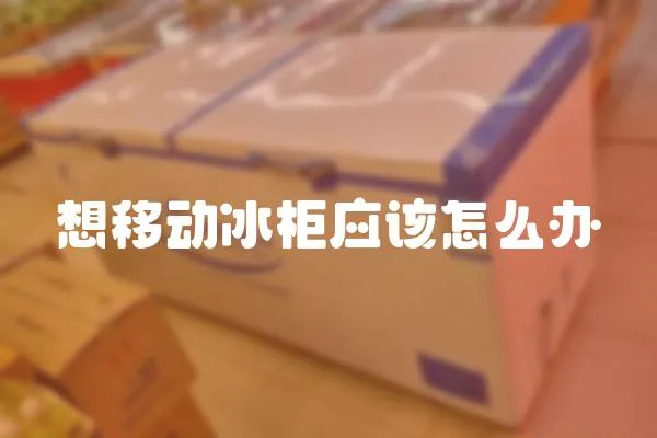 想移動冰柜應該怎么辦