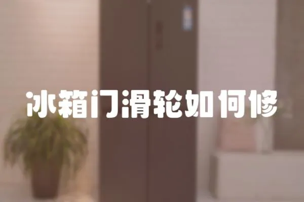 冰箱門滑輪如何修