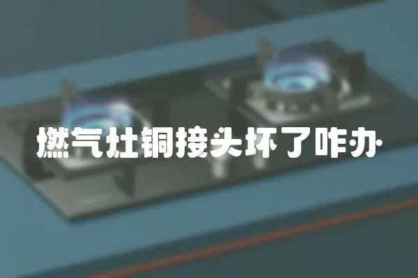 燃氣灶銅接頭壞了咋辦