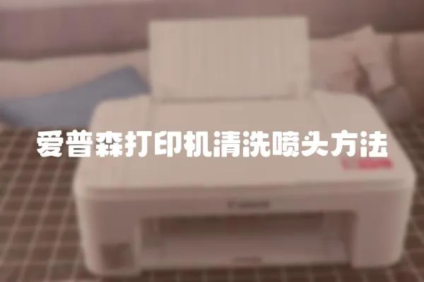 愛普森打印機清洗噴頭方法