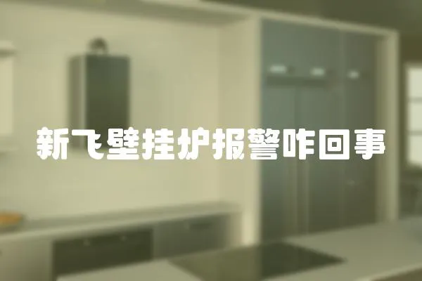 新飛壁掛爐報警咋回事