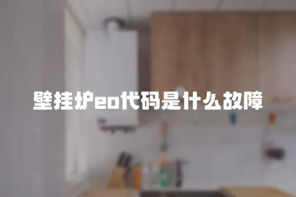 壁掛爐eo代碼是什么故障
