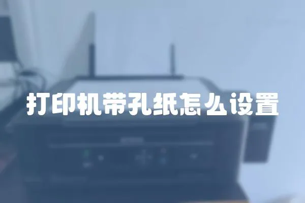 打印機帶孔紙怎么設置